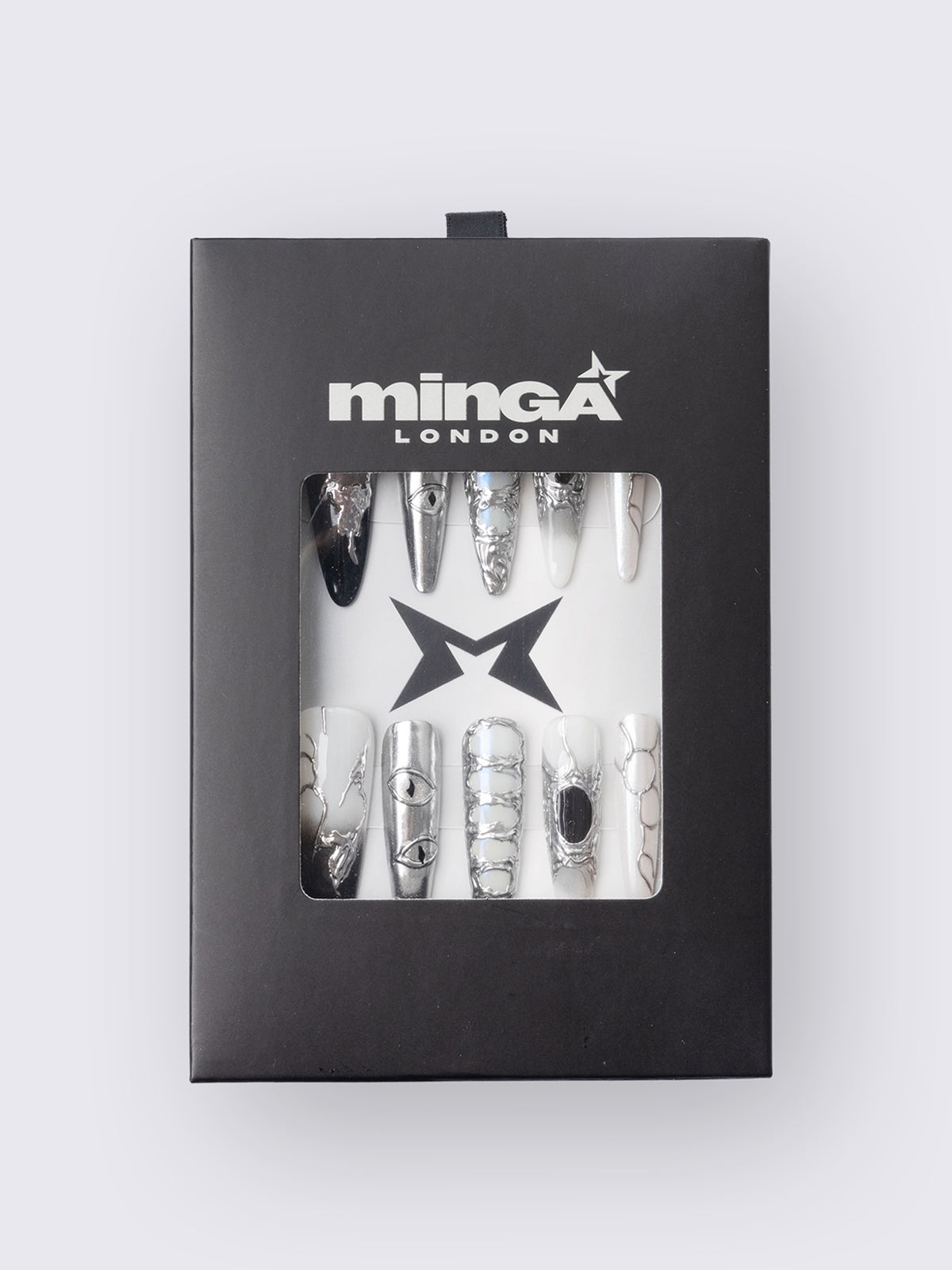 Chrome Sheathe Press on Nail Set